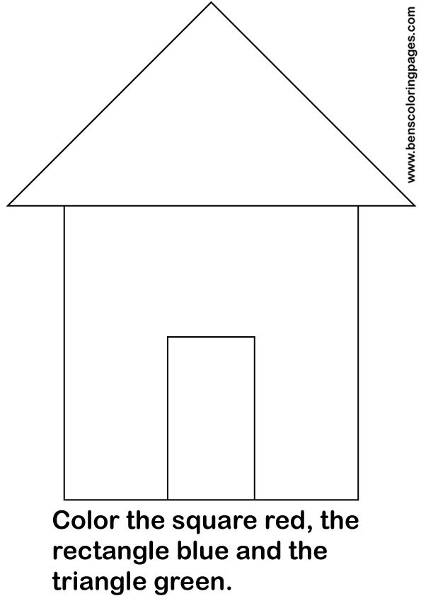 30 Printable House Shape Coloring Pages for Adults 29