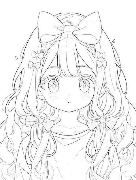 33 Manga Girls Coloring Pages for Adult Free Printable 33