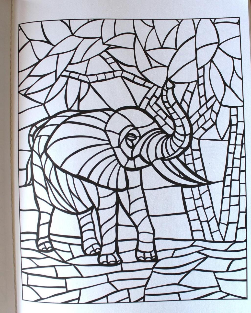 10 Unique Animal Mosaic Coloring Pages for Creative Minds