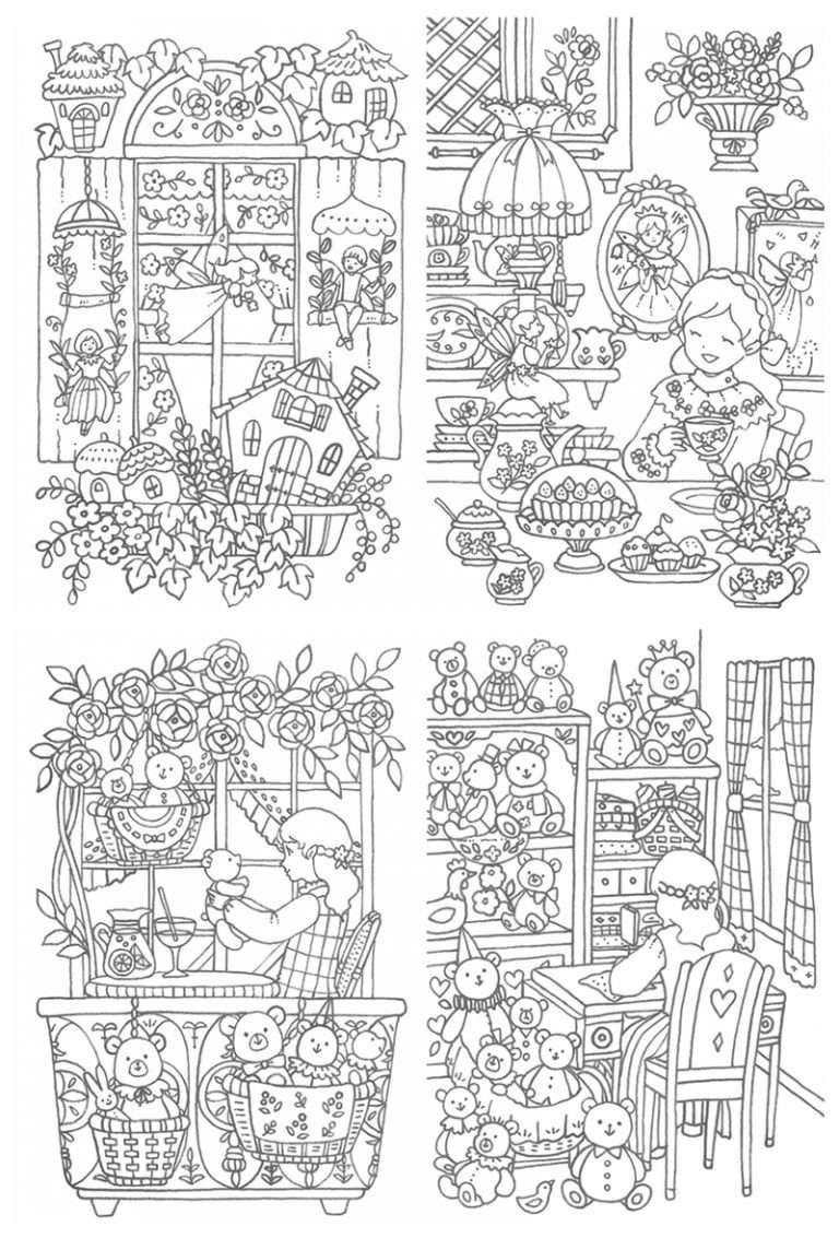 48 Interior House Coloring Pages Free Printable 29