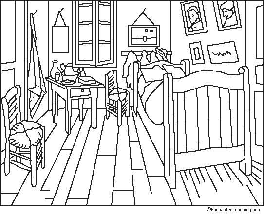 48 Interior House Coloring Pages Free Printable 3