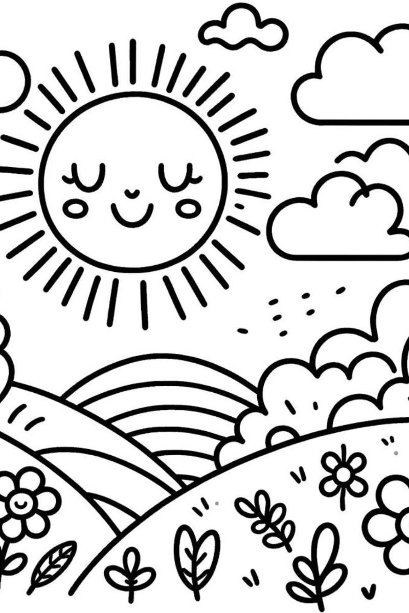 53 Adult Coloring Pages Free Printable Simple 23