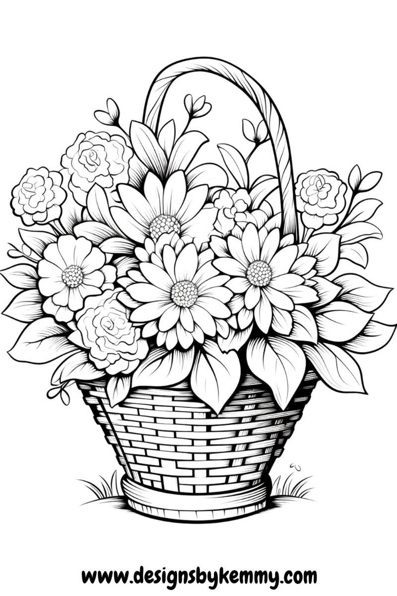 53 Adult Coloring Pages Free Printable Simple 24