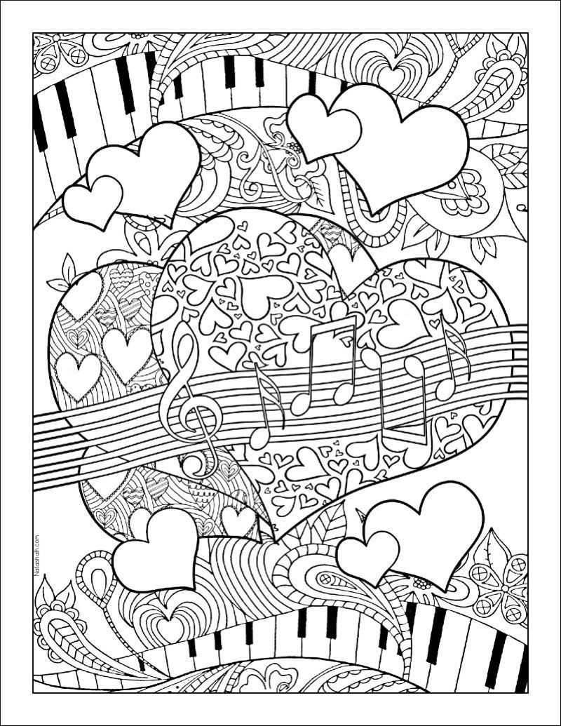 53 Adult Coloring Pages Free Printable Simple 26