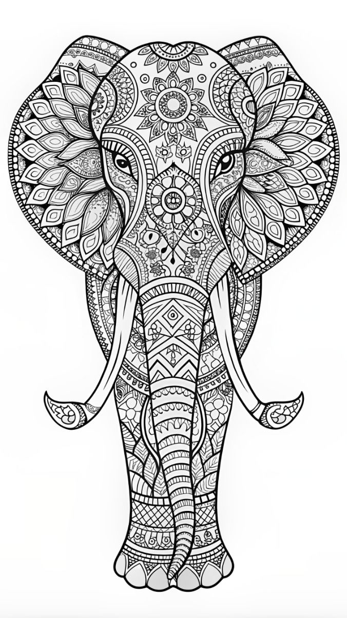 53 Adult Coloring Pages Free Printable Simple 28