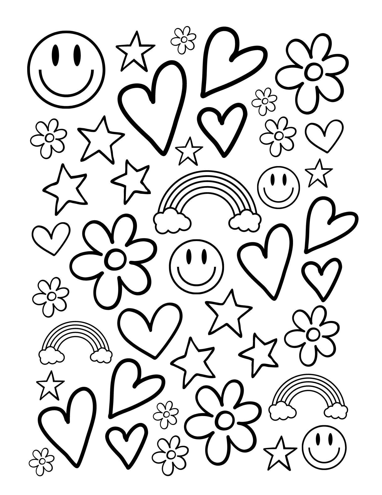 53 Adult Coloring Pages Free Printable Simple 5