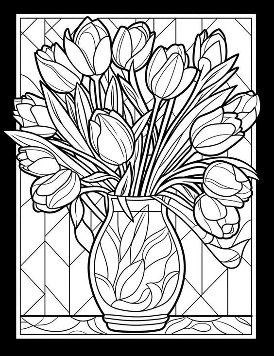 53 Adult Coloring Pages Free Printable Simple 51