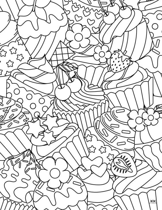 53 Adult Coloring Pages Free Printable Simple 53