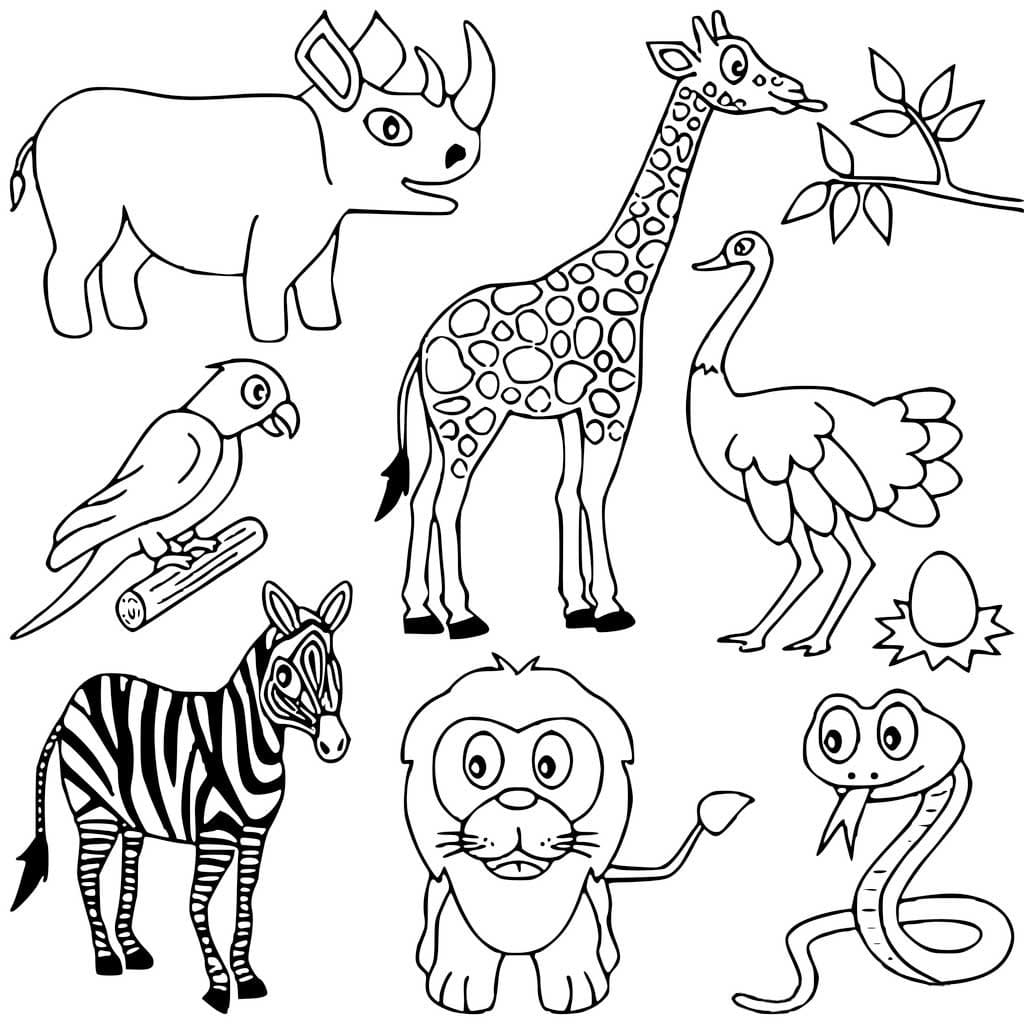 10 African Animal Coloring Pages to Unleash Your Creativity