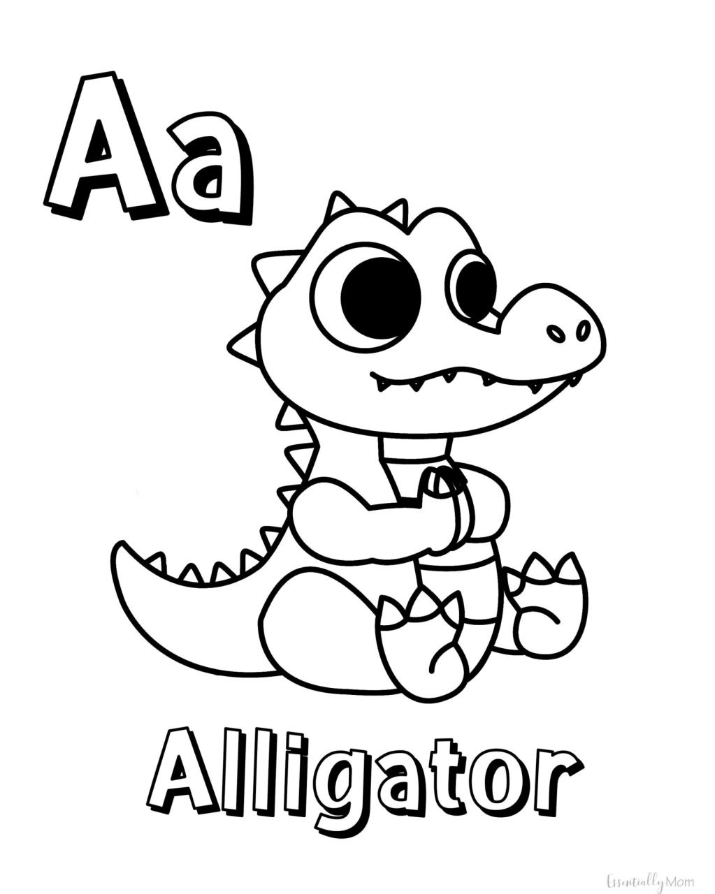 10 Animal Alphabet Coloring Pages for Kids to Learn