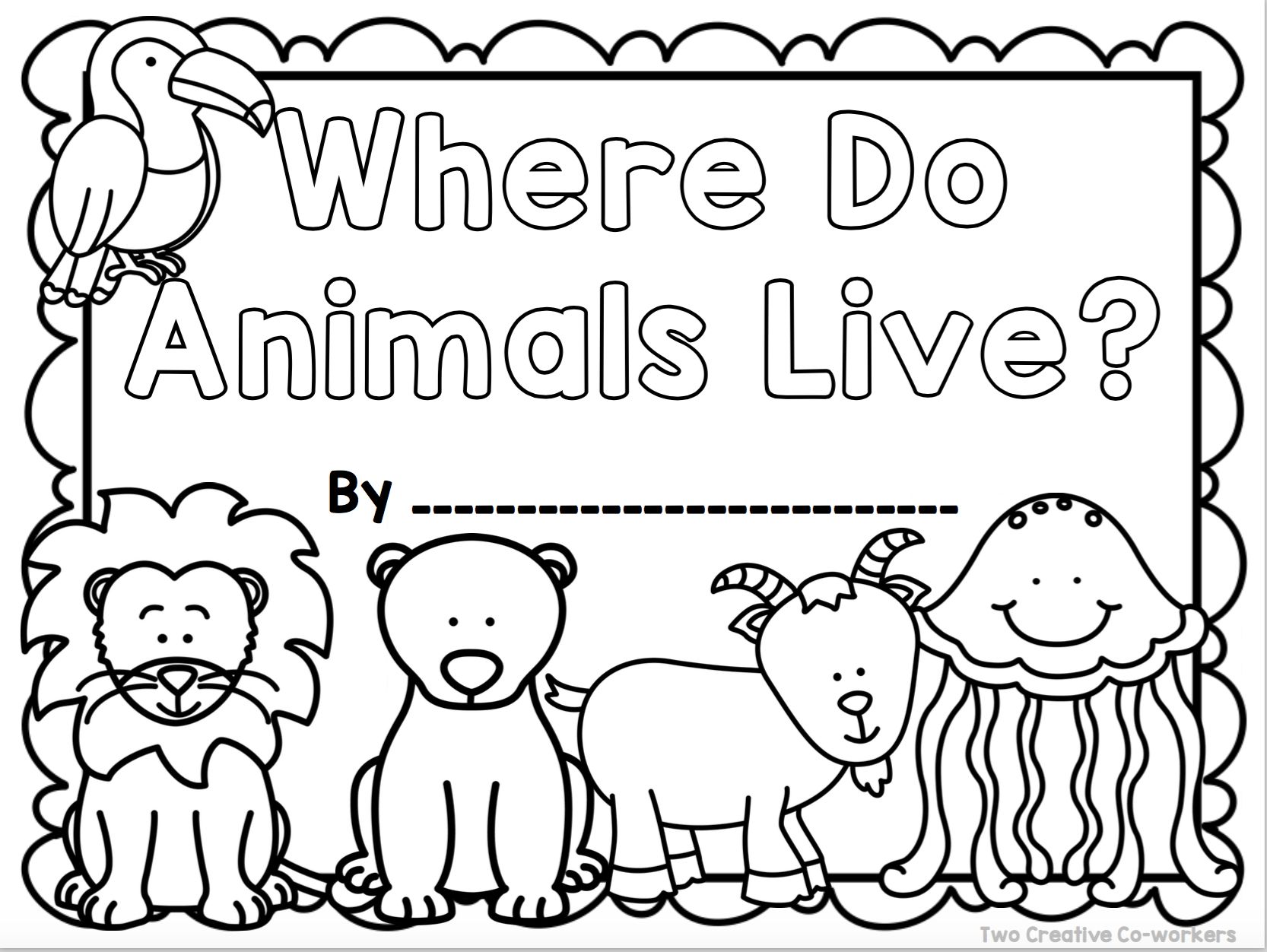 Animal Homes Coloring Pages Free Printable 7