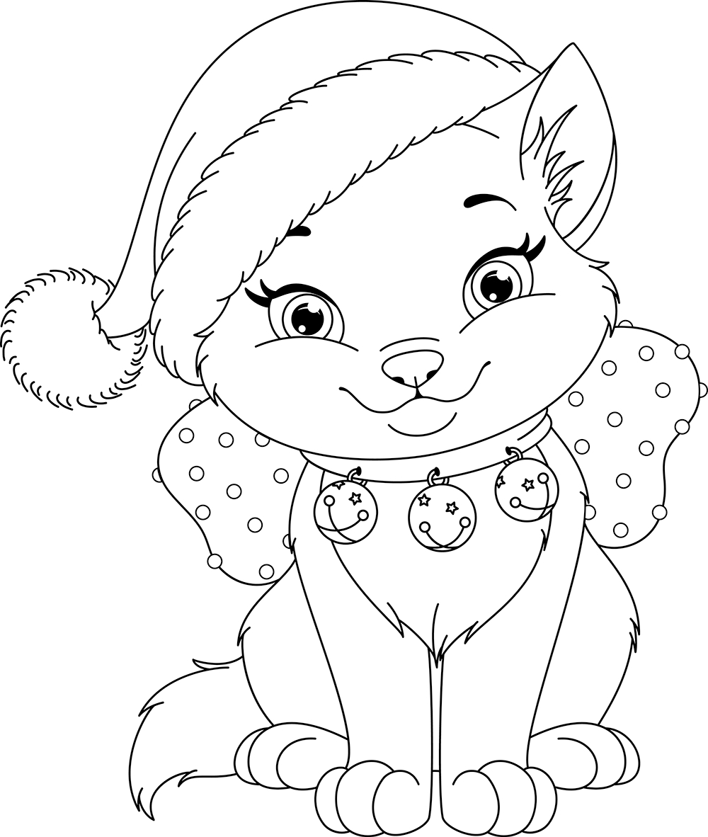 10 Christmas Animal Coloring Pages Printable for Festive Fun