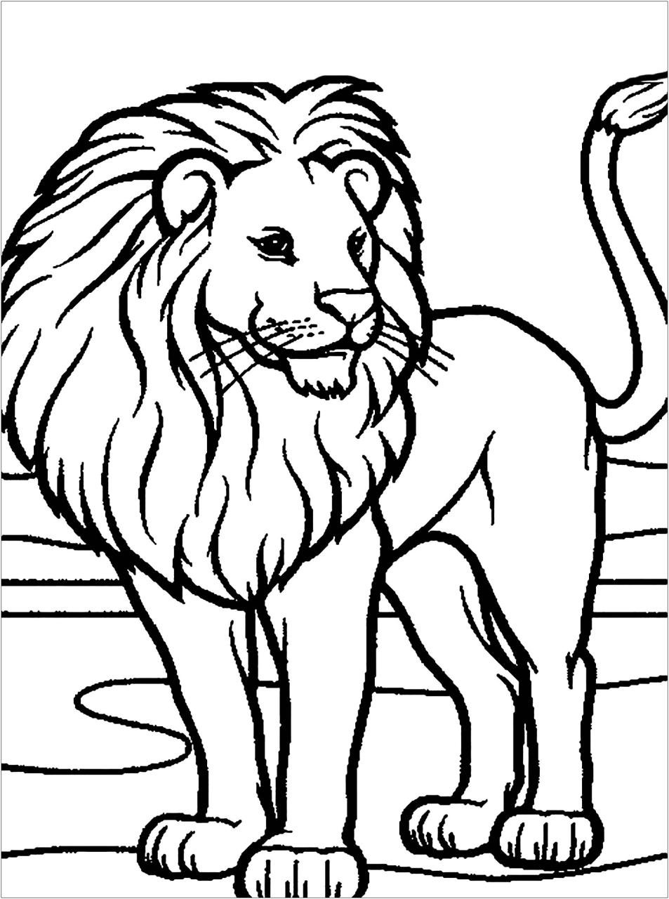 10 Animal Coloring Pages Lion: Unleash Your Inner Artist and Explore the King of the Jungle