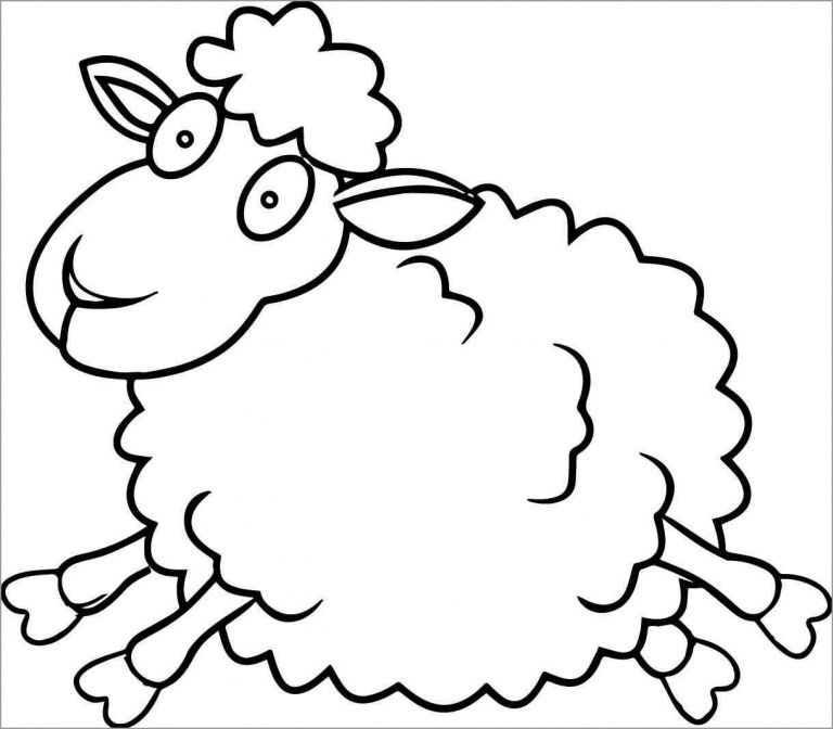 10 Adorable Sheep Coloring Pages for Kids to Enjoy