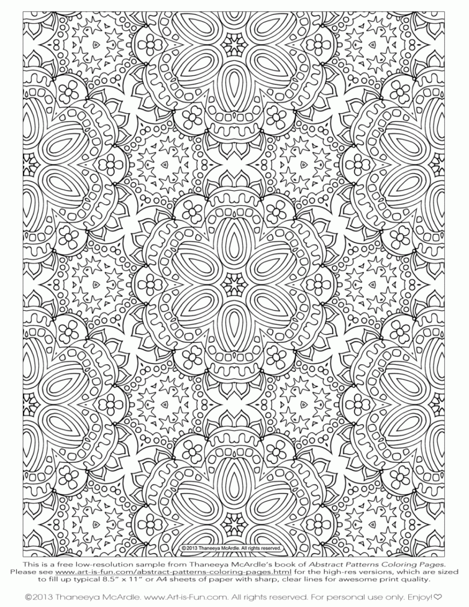 10 Patterned Adult Coloring Pages for Endless Inspiration