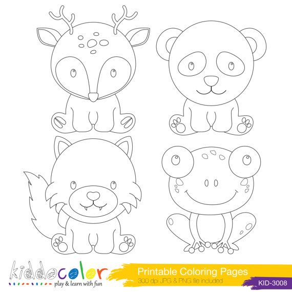 10 Printable Woodland Animal Coloring Pages for Hours of Creative Fun