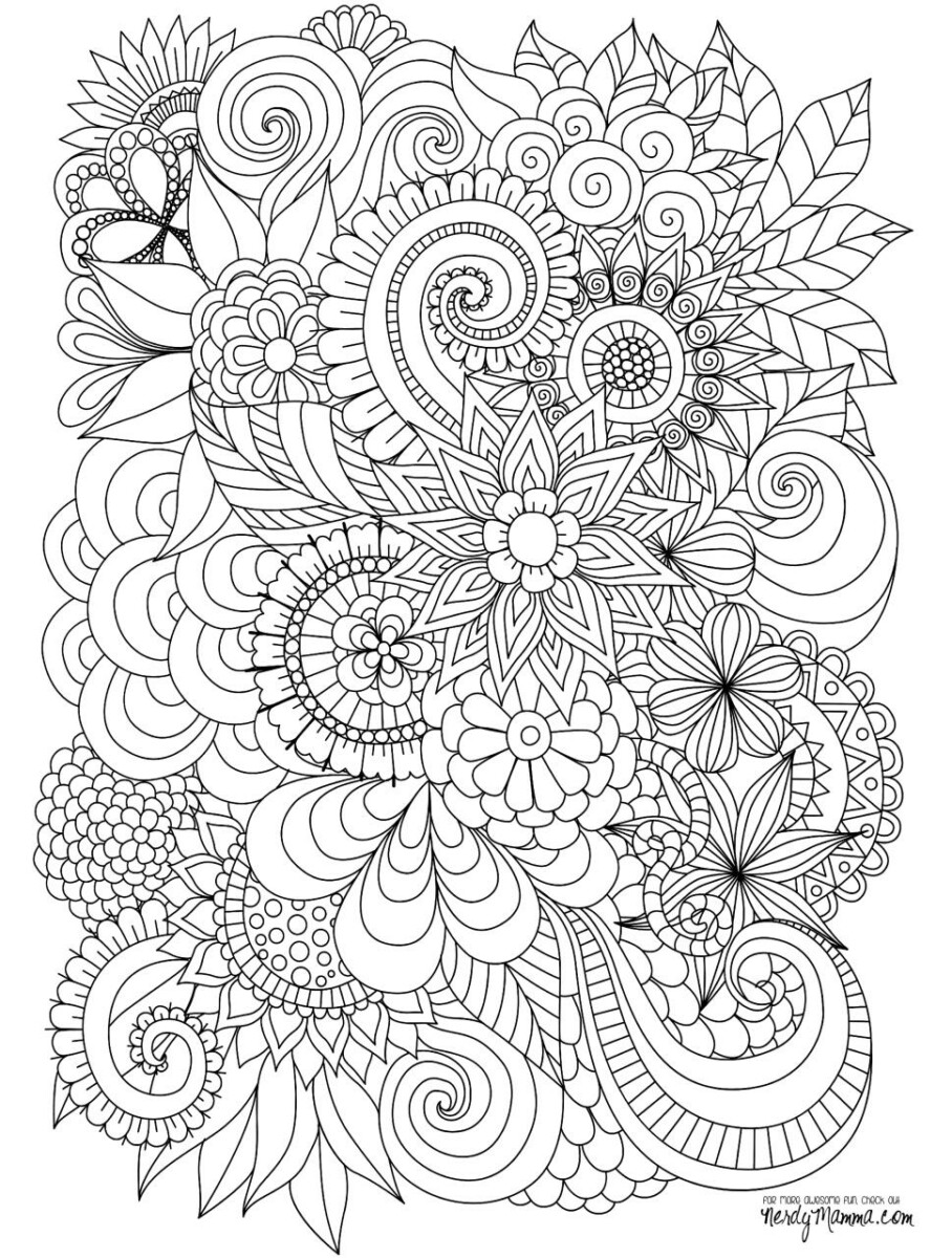 10 Adult Coloring Pages PDF Free for Instant Fun