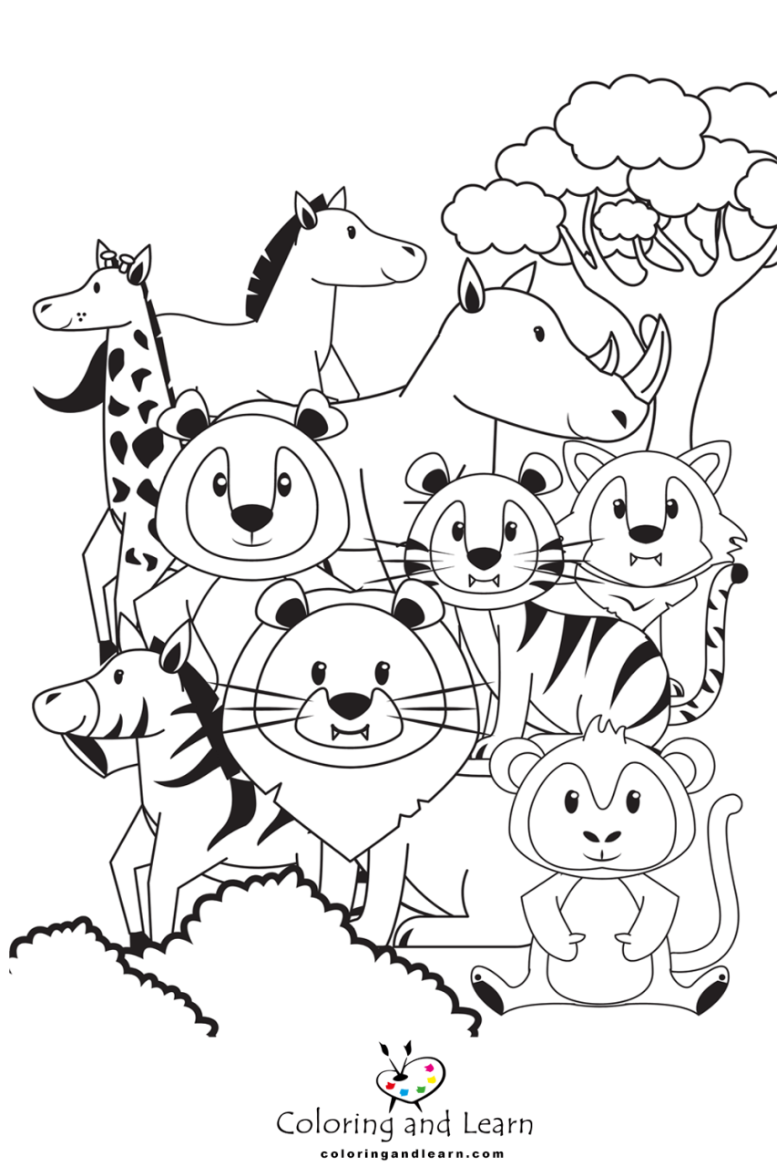 10 Free Preschool Animal Coloring Pages for Creative Kids