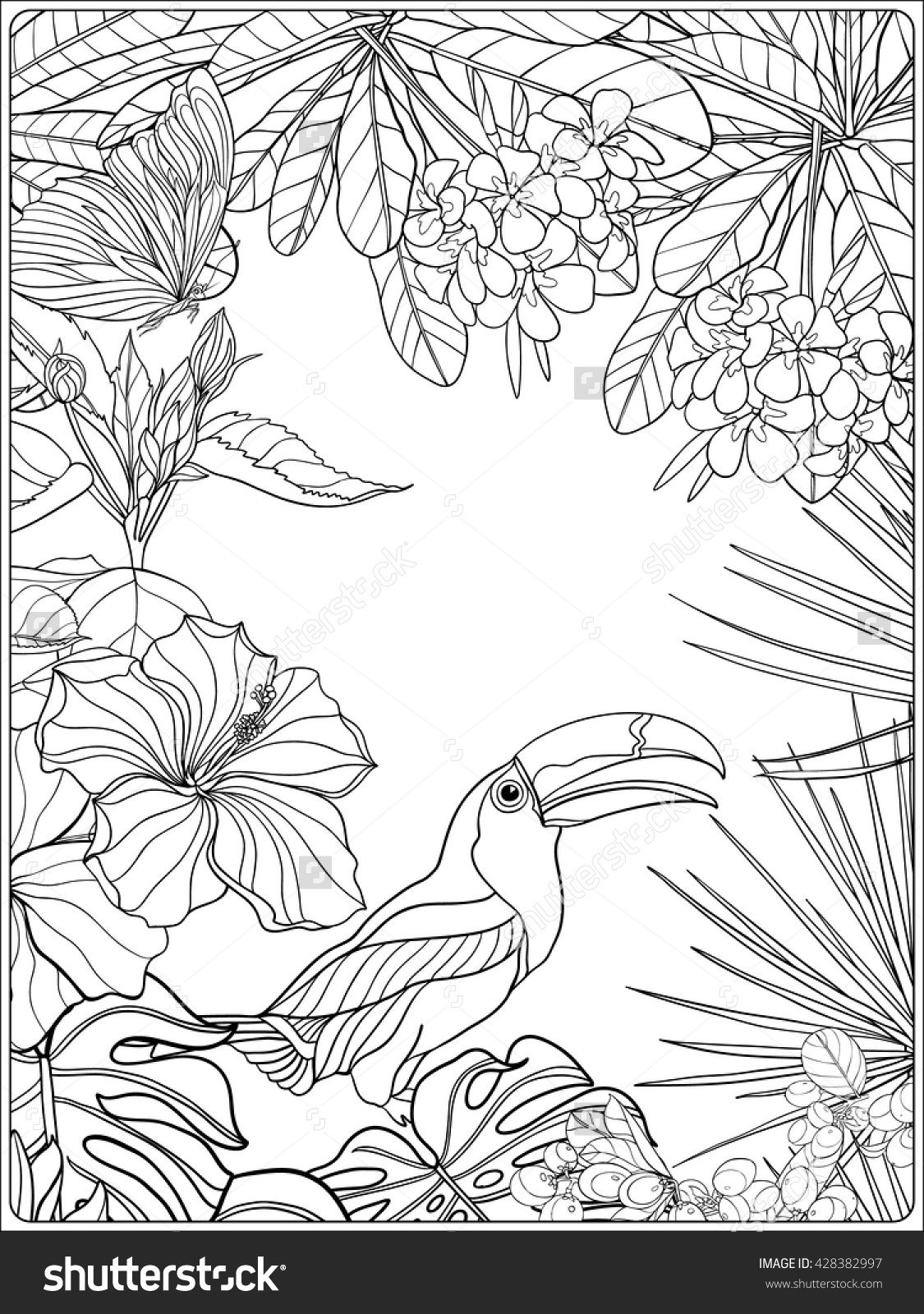 Tropical Animal Coloring Pages Free Printable 26