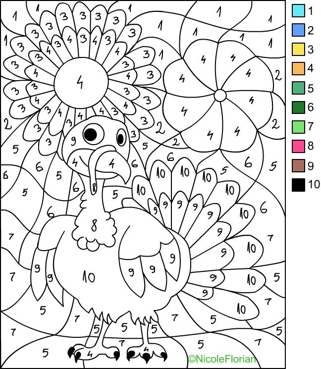 11+ Christmas Color by Number Addition Printable Free 11