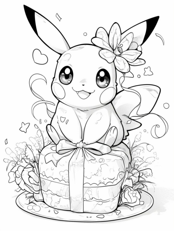 12 Pikachu Pokemon Coloring Pages Free Printable 12